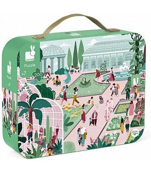 Janod J02672 - Puzle infantil Jardín botánico, de 200 piezas Juego educativo - A partir de 7 años